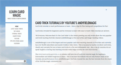 Desktop Screenshot of learncardmagictricks.co.uk